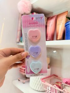 Heart-Shaped Mini Cushion Puffs