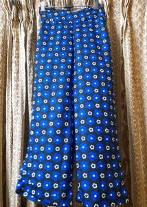 Polyester Blue Floral Print Co-ord Set
