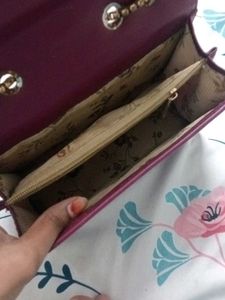 Quilted Chain Sling Bag