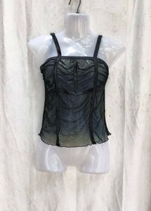 I. Sheer Ruched Cami Top
