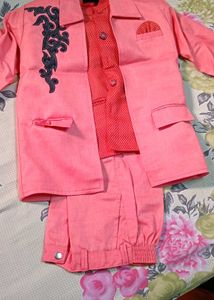 Boys' Pink Festive Outfit