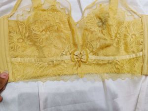 🇳🇿💫🎀Elegant Yellow Lace Bra