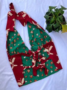 y2k mistletoe magic reversible GEET halter top