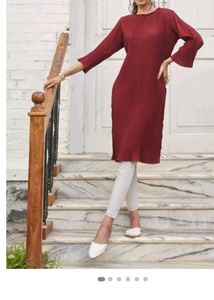 Tikhi Imli Red Kurta(only Kurta)