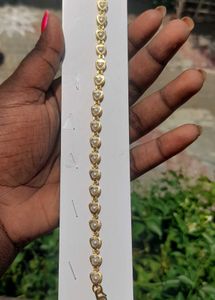 Elegant Pearl Heart Bracelet
