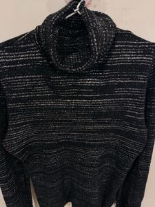 Sparkly Turtleneck winter Top