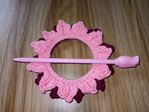 Handmade Crochet Flower Hair stick