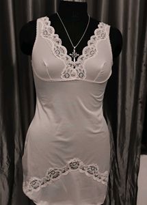 Vintage Lace Trim Slip Dress