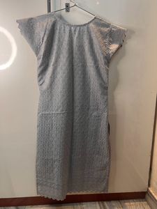 Grey Chicken Kari Cotton Kurta 🤍🩶
