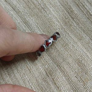 Heart Charm Stackable Ring
