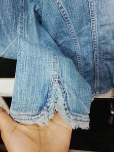 Stylish Light Wash Denim Jacket