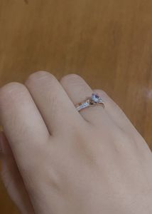 AD Stone Studded Antitarnish Rosegold Ring
