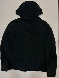 black zipped hoodie
