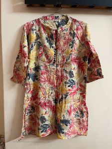 Vibrant Floral Print Kurta