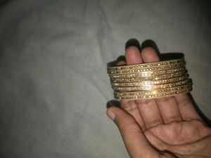 Golden Bangle Set 6piece, New,Never Used