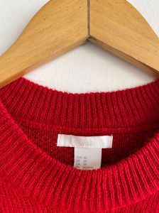 H&amp;M Red Pullover Sweater