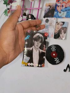 K-pop BTS suga photocard Keychain✨