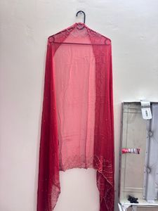 Red Embroidered Kurta Set with Sharara