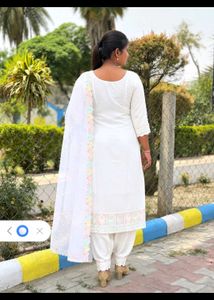 Diwali damaka 🎇 White Kurta Set with Dupat