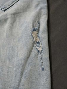 Original Spykar Distressed Light Wash Skinny Jeans