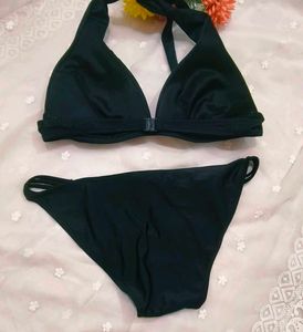 Classic Black Halter Bikini set