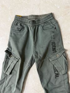 Olive Green Boys' Cargo Pants