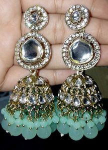 Elegant Kundan Jhumka Earrings