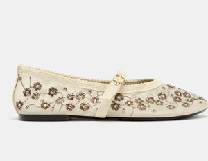 Zara mesh flats