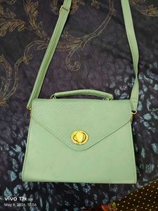 Stylish Mint Green Handbag