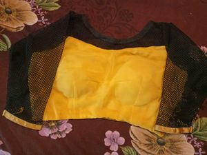 Designer Beautiful Yellow Blouz