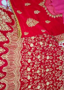 Red Embroidered Lehenga Choli