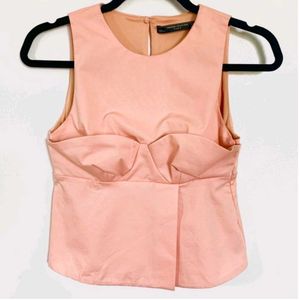 Zara Trafaluc Collection Bustier Peplum Top