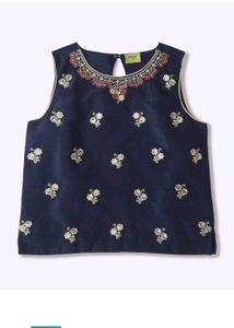 Girls' Ethinc Festive Top and Skirt Set