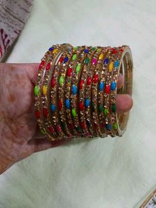 💯Vibrant Golden Beaded Bangles💯