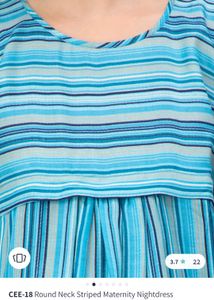 Round Next Straight Maternity Gown