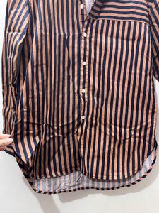 Striped Button-Up Shirt