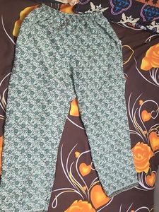 Light Green Floral Palazzos
