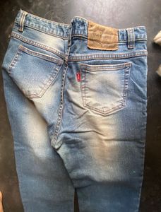 Distressed Hem Jeans