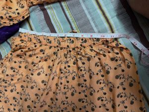 Cute Orange Floral Coord Set