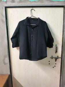 Chic Black Button-Up Shirt