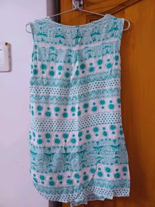 Boho Print Sleeveless Kurta