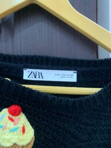 Cute ZARA Cupcake Knit Sweater