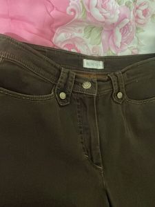 Brown Bootcut Trousers