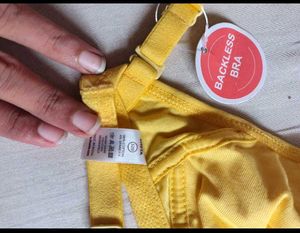 New unused Bright Yellow Cotton Bra