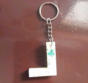 Initial 'L' Keychain