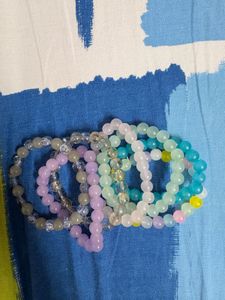 Assorted Beaded Bracelets - Set of 7