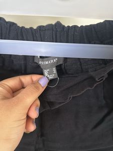 Black Shorts (cotton Linen Fabric )
