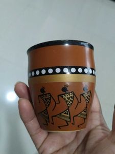 SOMNY Brown Ceramic Tea Cups (Set of 6)