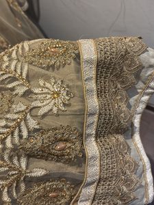 Elegant Embroidered Ethnic Gown with bead stones