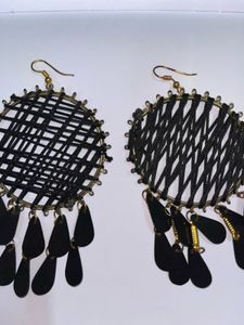 Black Tassel Earrings